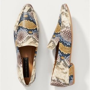 Steven by Steve Madden Snake Print Loafers